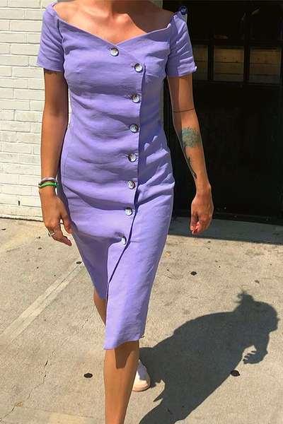 Pinko Dress In Lavender