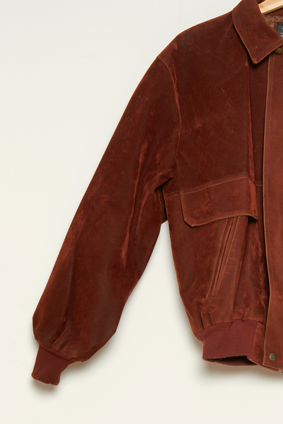 Gianni Versace brown suede jacket