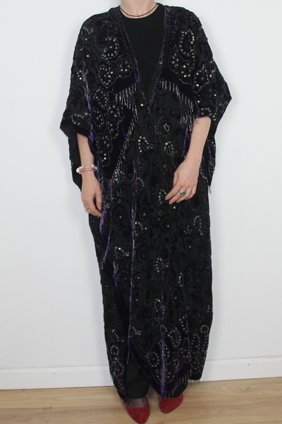 Vintage swing jackeet in purple--0263