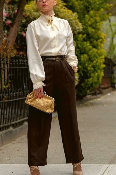 Women's Dress Pants in Brown