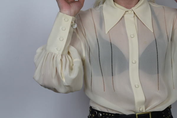 Vintage ANNE KLEIN Collection Blouse .---0203