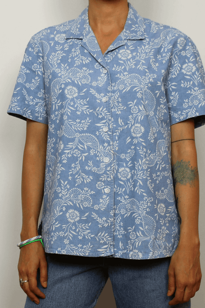 Jones New York 100% Cotton Floral Shirt