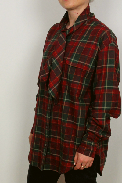 Ralph Lauren Tylor Plaid Tieneck Shirt