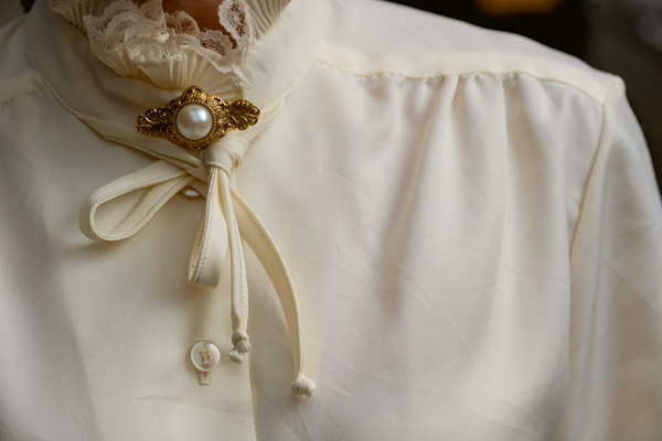 Terry Chicago ruffled button up blouse