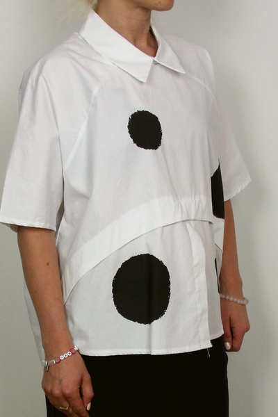 F.Modern oversized shirt