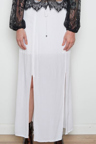Splendid Maxi White Skirt