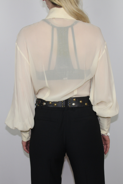 Vintage ANNE KLEIN Collection Blouse .---0203