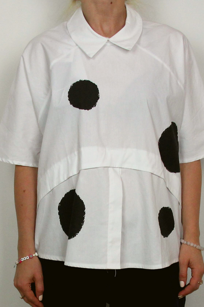 F.Modern oversized shirt