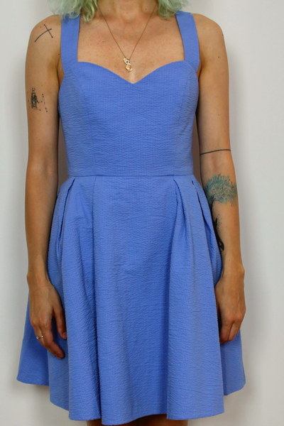 Lauren James Livingston Blue Bow Dress
