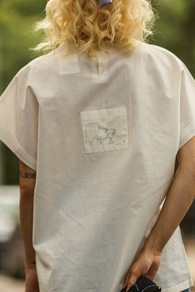 Flying Painter 18+ shirt in white
