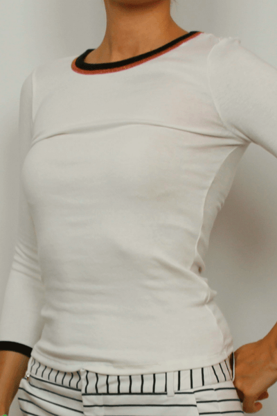 Contrast Collar T-Shirt