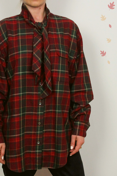 Ralph Lauren Tylor Plaid Tieneck Shirt