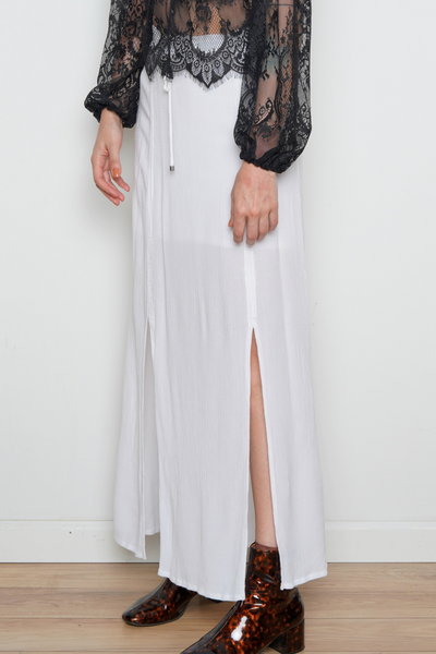 Splendid Maxi White Skirt