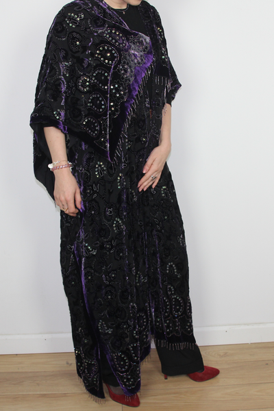 Vintage swing jackeet in purple--0263