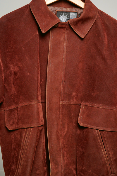 Gianni Versace brown suede jacket