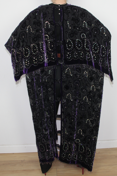Vintage swing jackeet in purple--0263