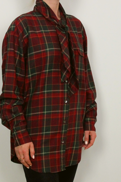 Ralph Lauren Tylor Plaid Tieneck Shirt