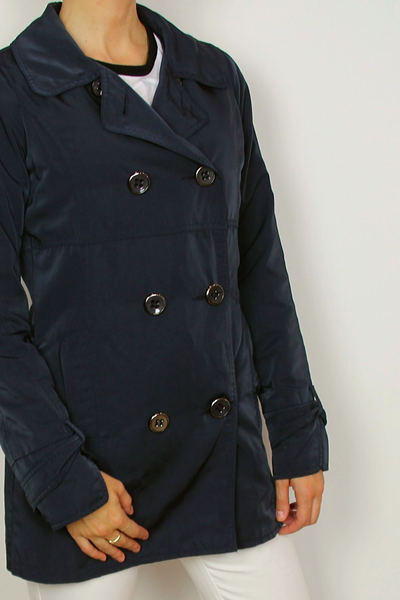 ARMI blue short trench coat