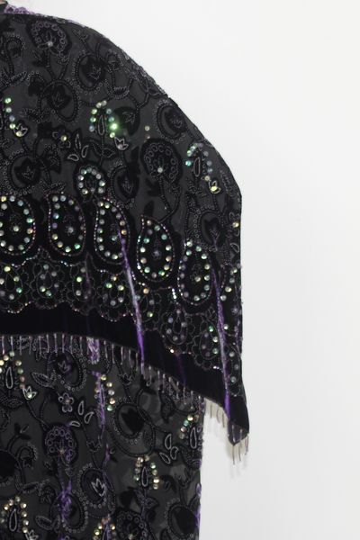 Vintage swing jackeet in purple--0263