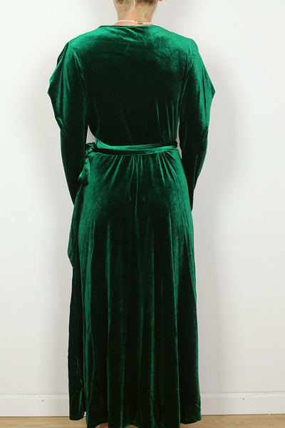 Green Velvet Dress