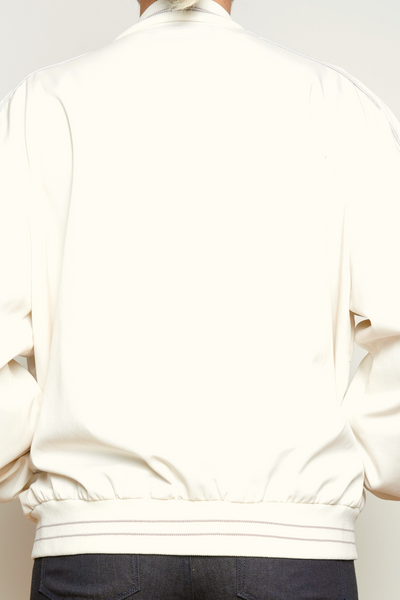 Peter England White Bomber Jacket