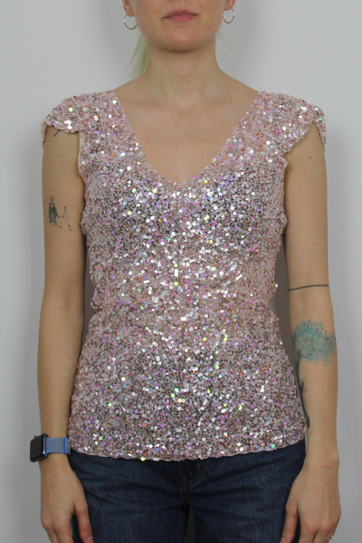 Sequined blouse By Lotus London