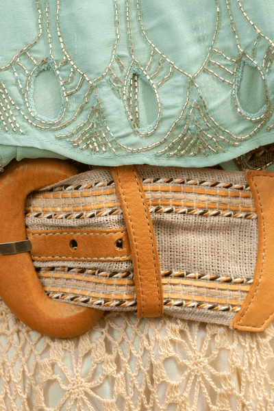 Thread waist belt by Hyde Collection.
