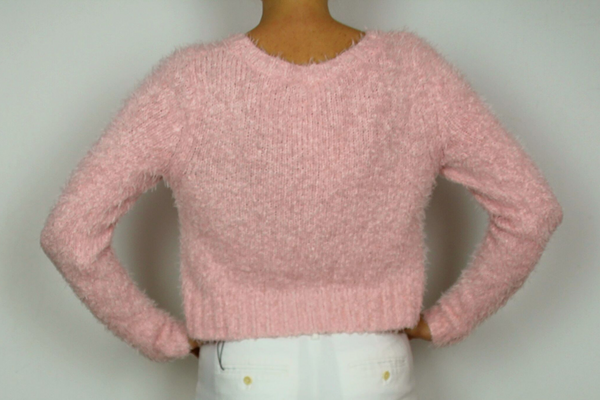 MOSSIMO supply fuzzy cropped sweater